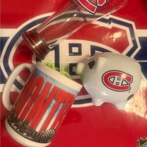 Montreal Themed Red and White Mug